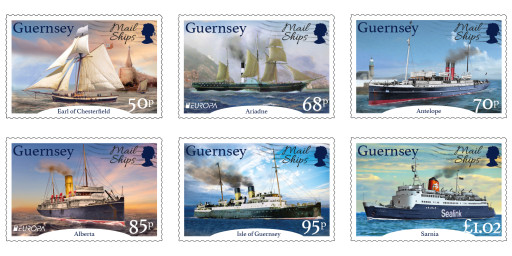 Guernsey Post to issue EUROPA stamps depicting Mail and Packet Ships