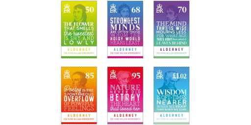 Guernsey Post to issue Alderney stamps to mark 250th Anniversary of Wordsworth's birth