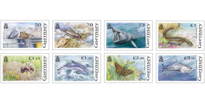 Set of 8 stamps