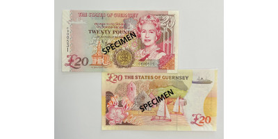£20 'C' Prefix - B. Haines signatory Guernsey Bank Note