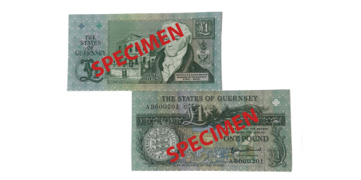 £1 B Haines signatory Guernsey Bank Note (AB Prefix)