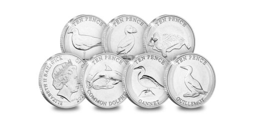 GBI Wildlife Coastal Wildlife Uncirculated 10p Coins