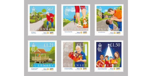 Centenary of The Rotary Club of Guernsey celebrated on stamps
