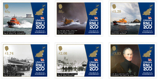 Guernsey Post mark's RNLI's bicentenary with commemorative stamps
