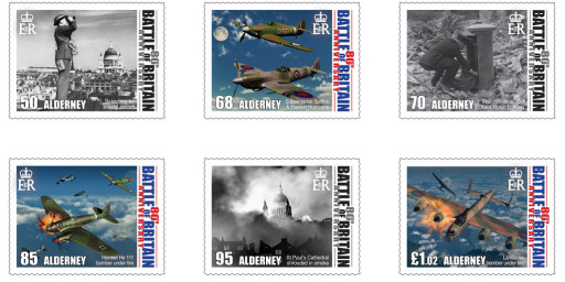 80th Anniversary of The Battle of Britain commemorated on Alderney Stamps