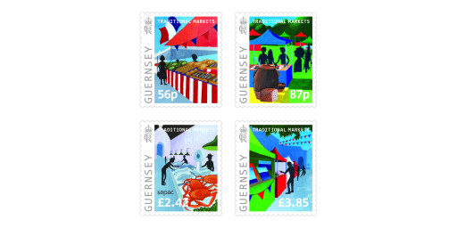 Guernsey's markets celebrated on stamps