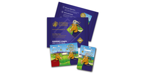 Royal Golden Guernsey Billy Goat Cyberstamp