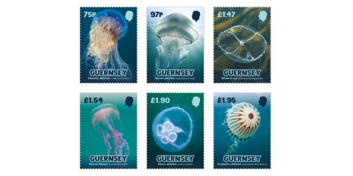 Guernsey Post dives into Bailiwick waters with Jellyfish stamps