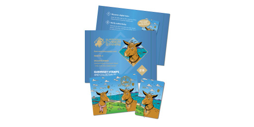 Royal Golden Guernsey Billy the Kid Goat Cyberstamp