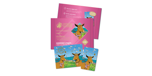Royal Golden Guernsey Nanny  the Kid Goat Cyberstamp