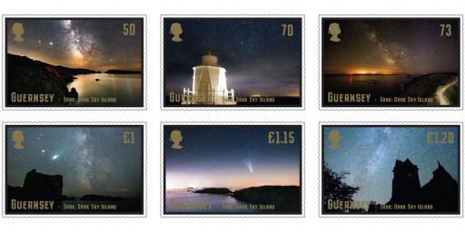 Stamps celebrate 10th Anniversary of Sark's designation as the worlds' first Dark Sky Island