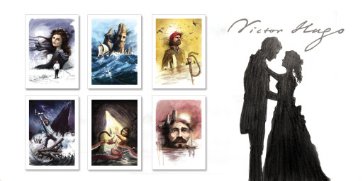 Stamps mark 150th Anniversary of Victor Hugo's Toilers of the Sea