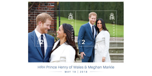 Guernsey to issue stamps to celebrate the marriage of HRH Prince Harry and Meghan Markle