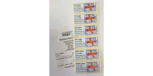 Market Street GG05 Kings Coronation overprint on Flags, 5th May