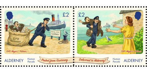 Alderney Se-tenant Pair