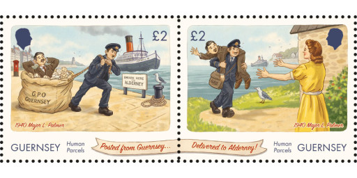 Guernsey Se-tenant Pair