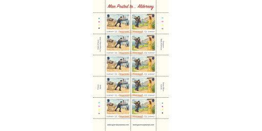 Guernsey Sheets of 5 se-tenant pairs