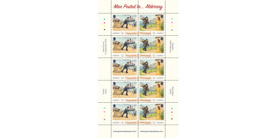 Alderney  Sheets of 5 se-tenant pairs
