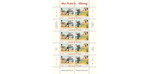 Alderney  Sheets of 5 se-tenant pairs