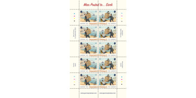 Guernsey Sheets of 5 se-tenant pairs