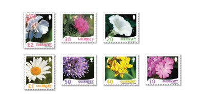 Set of 7 stamps 10, 20, 30, 40, 50, £1, £2