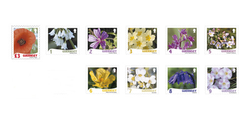 Set of 10 stamps 1,2,3,4,5,6,7,8,9, Â£3