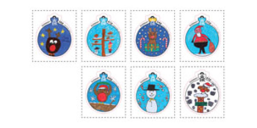 Presentation for Schoolchildren who put their stamp on Christmas