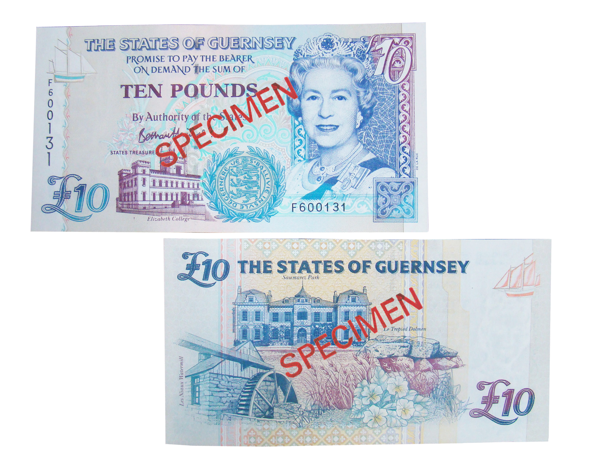£10 B. Haines signatory Guernsey Bank Note (F Prefix)