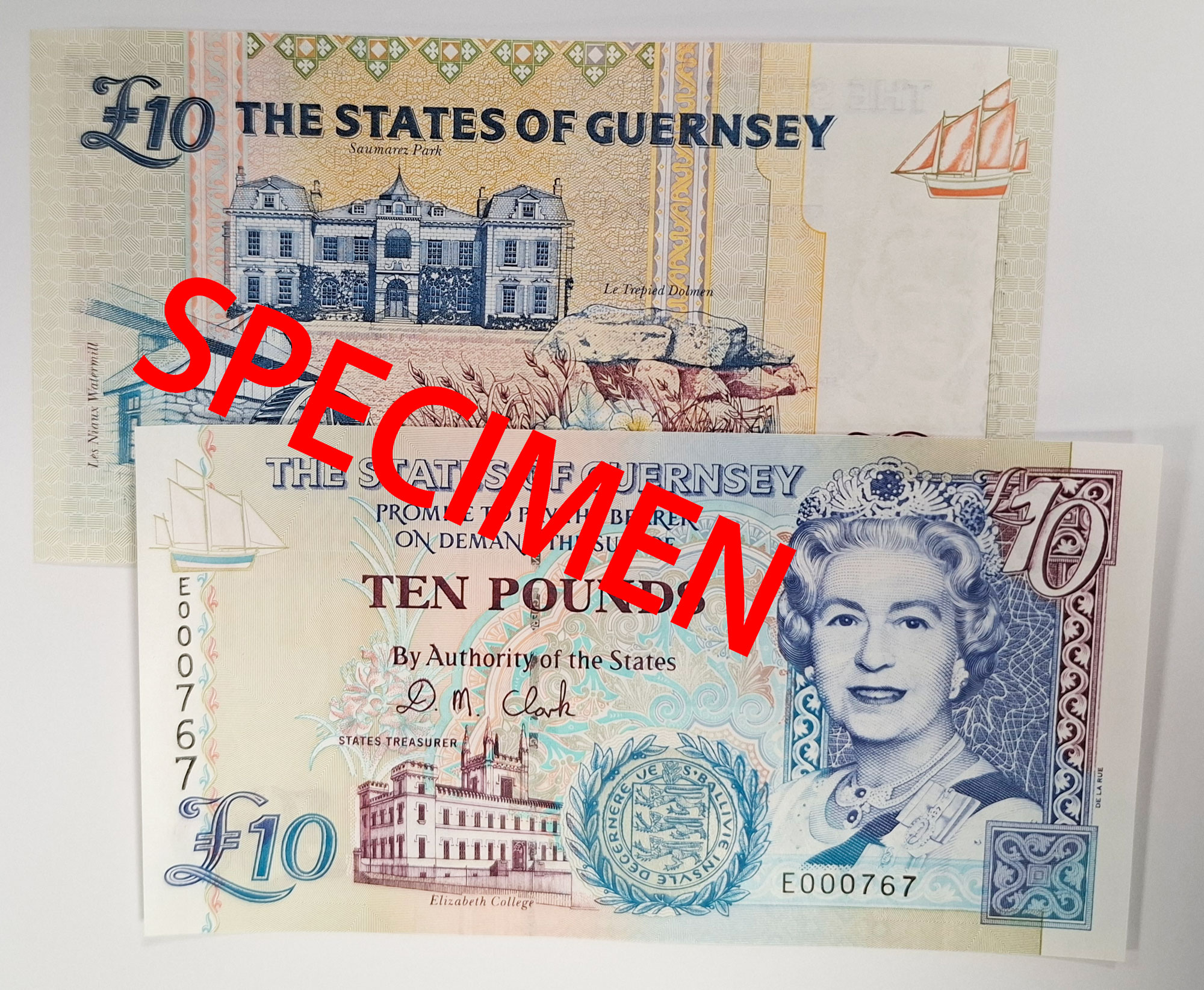 £10 Bank Note D M Clark signatory (E prefix)