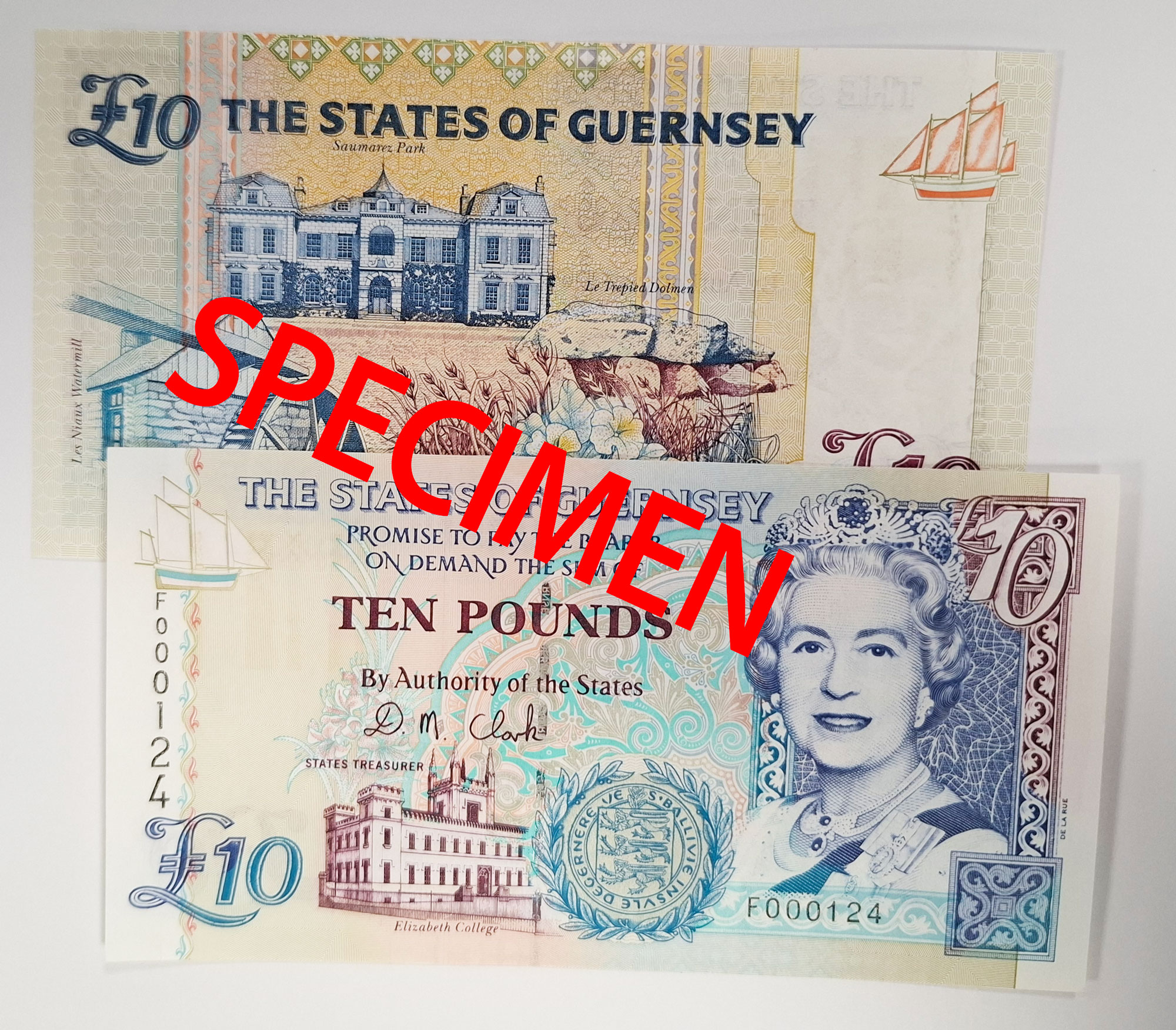 £10 Bank Note D M Clark signatory (F prefix)