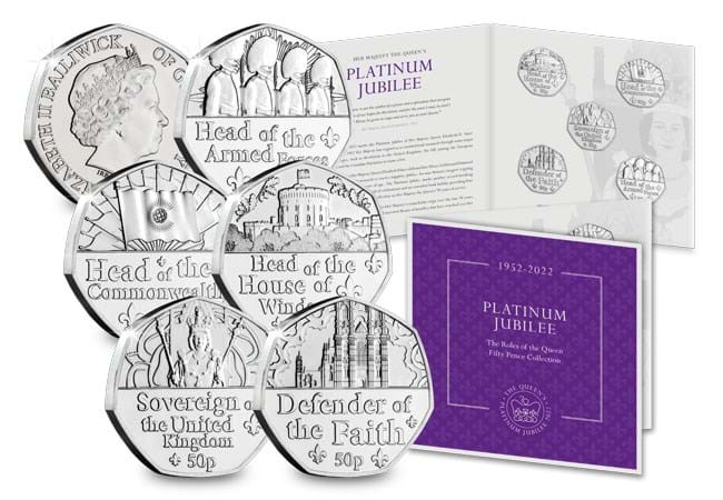 The Roles of the Queen 50p Coin Collection