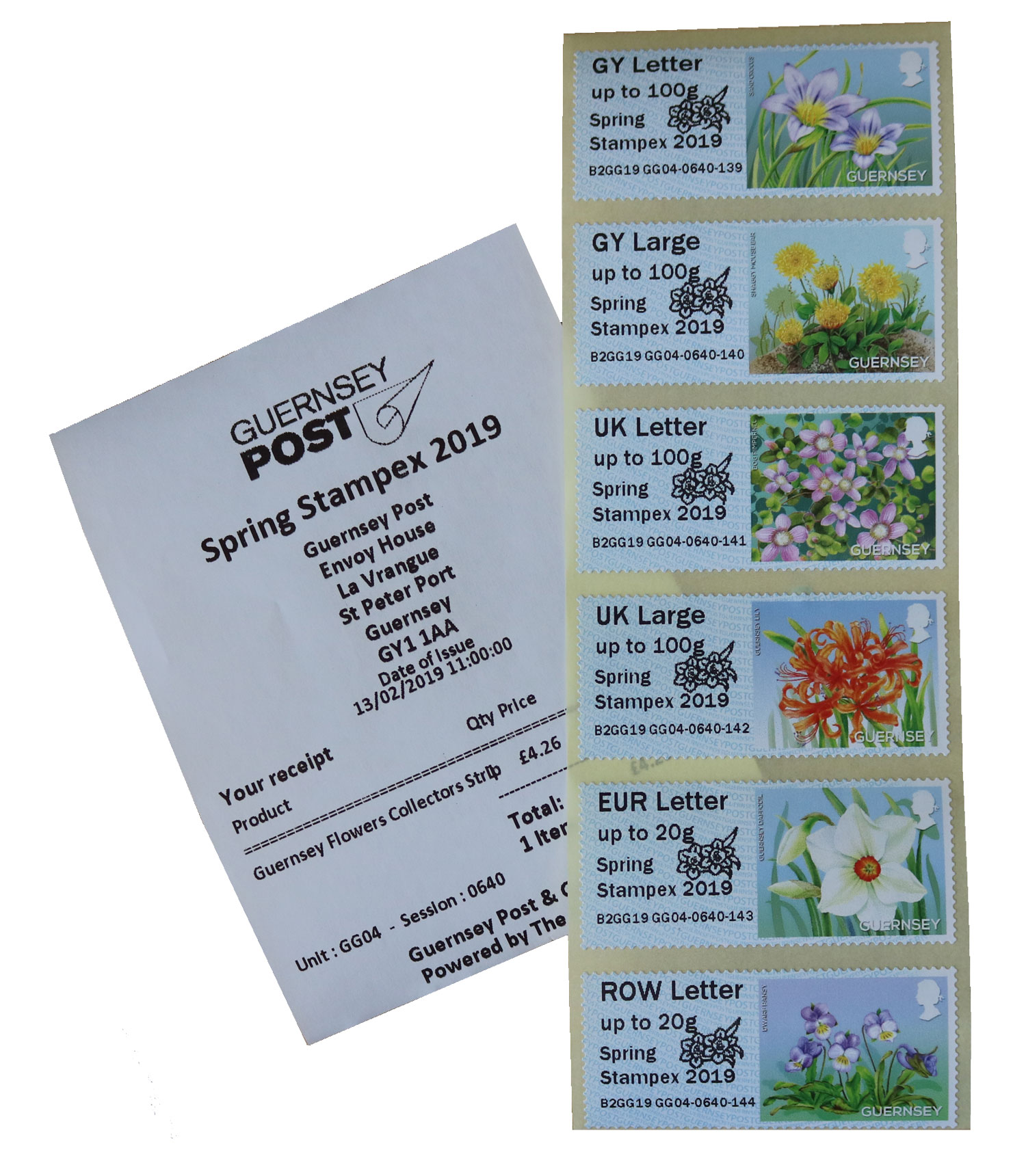 Spring Stampex 2019 Bailiwick Flowers (GG04)