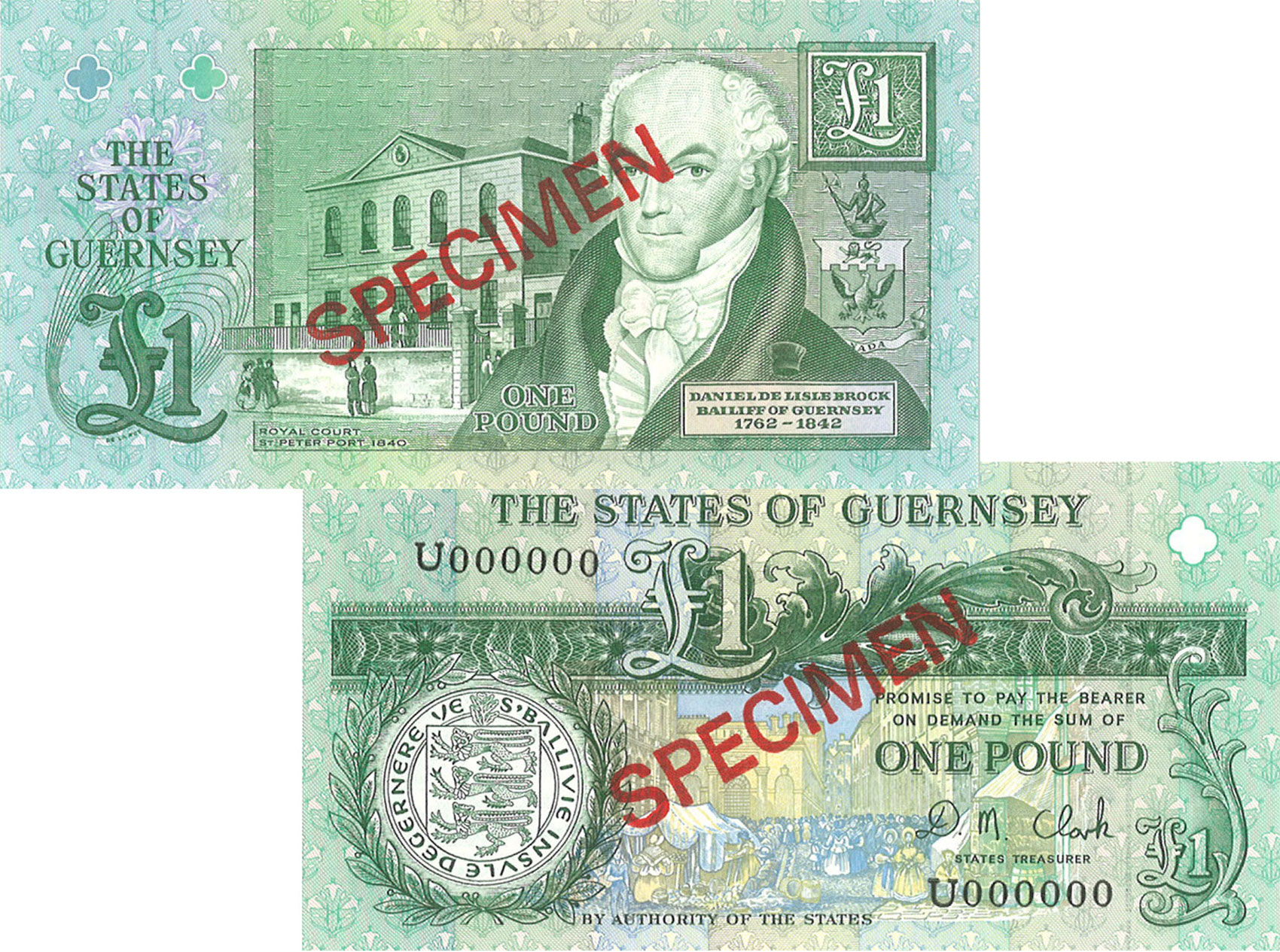 £1 B. Haines signatory Guernsey Bank Note (X prefix)