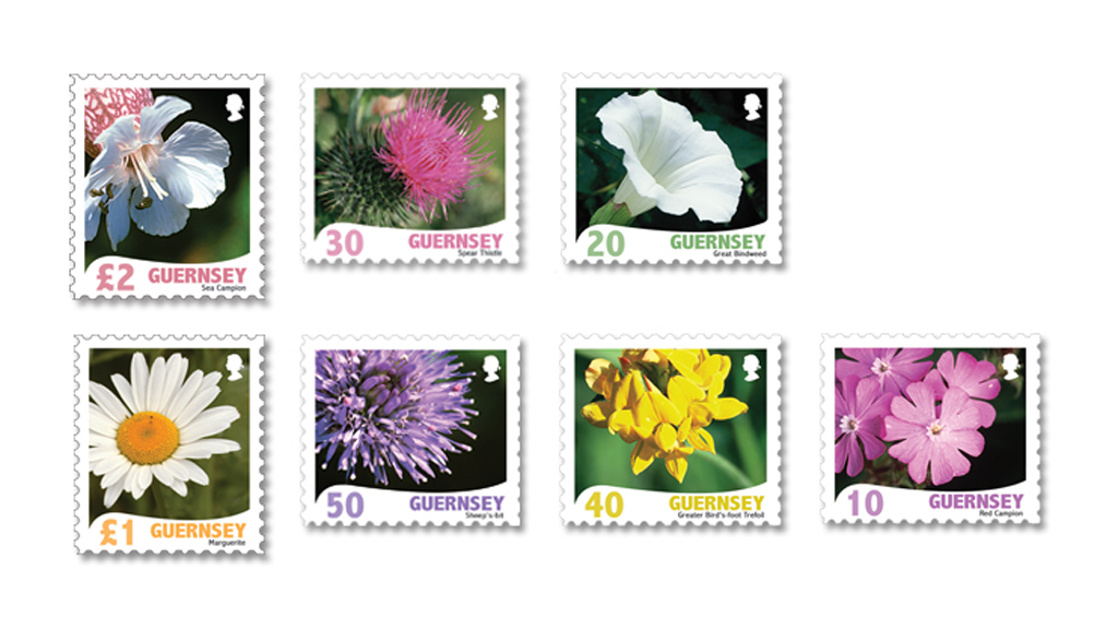 Set of 7 stamps 10, 20, 30, 40, 50, Â£1, Â£2