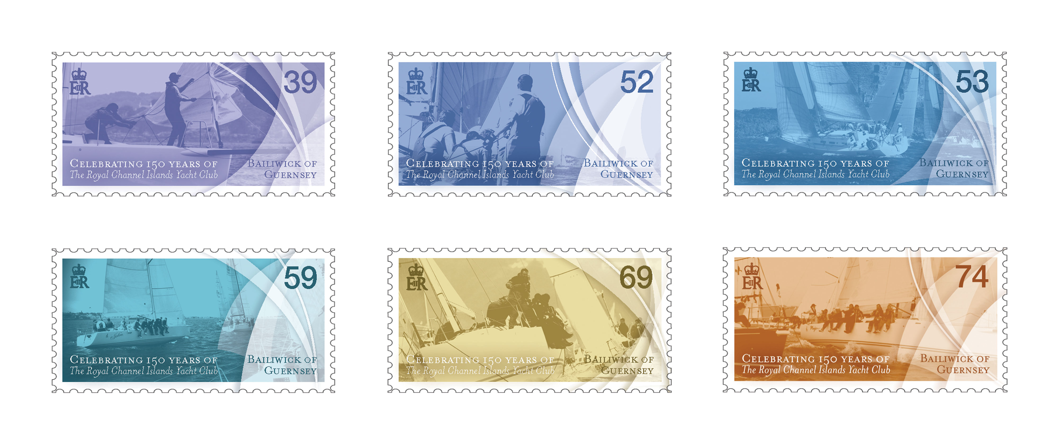 Set of Six Stamps