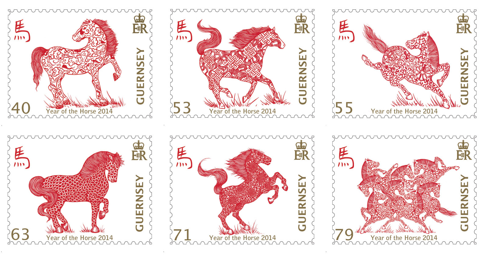 Set of 6 Stamps