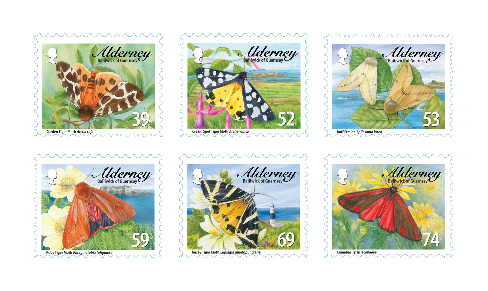 Set of Six Stamps